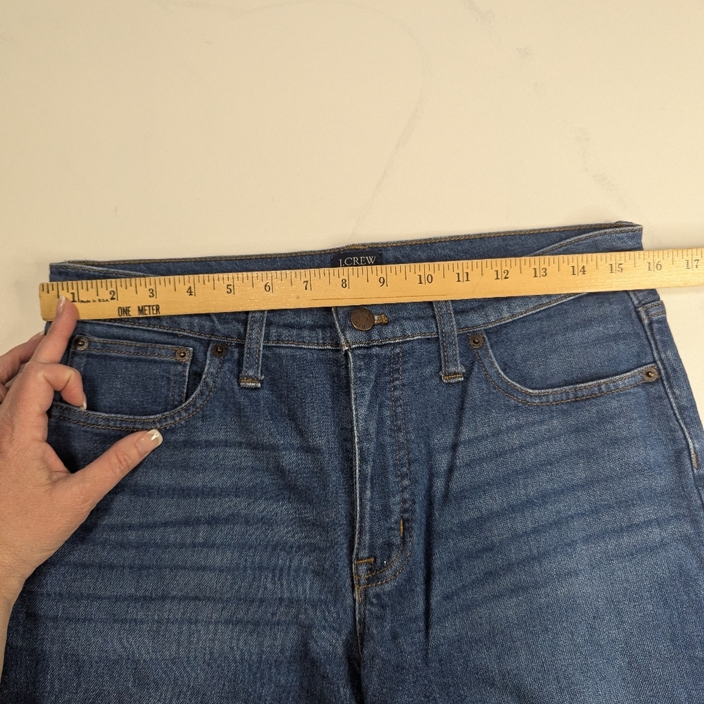 J.Crew Women 9” High Rise Skinny Blue Denim Jeans Size 28 - Picture 10 of 10
